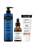 Principia kit - protetor solar fps60 + gel de limpeza + sérum ah-2