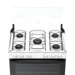Fogão 5 Bocas Atlas Mônaco Plus Mesa De Inox Bivolt Branco