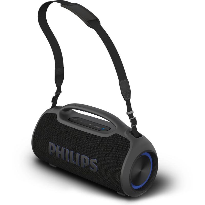 Caixa de som portátil philips boombeat tax400b/78 200w bluetooth alça removível bivolt