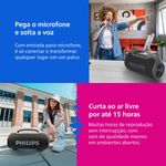 Caixa de som portátil philips boombeat tax400b/78 200w bluetooth alça removível bivolt
