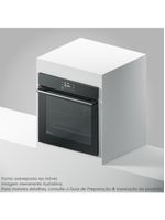Forno de embutir elétrico electrolux oe8ea 80l experience air fryer, perfectcook360 e painel touch