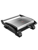 Sanduicheira grill britânia bgr27i press 850w antiaderente – inox/preta