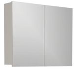 Armário Espelheira para Banheiro Boston Santiago MDF 80 cm Branco