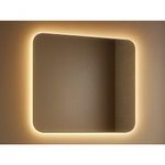 Espelheira para Banheiro com LED Estela sem Portas MDF LED Embutido 80 cm