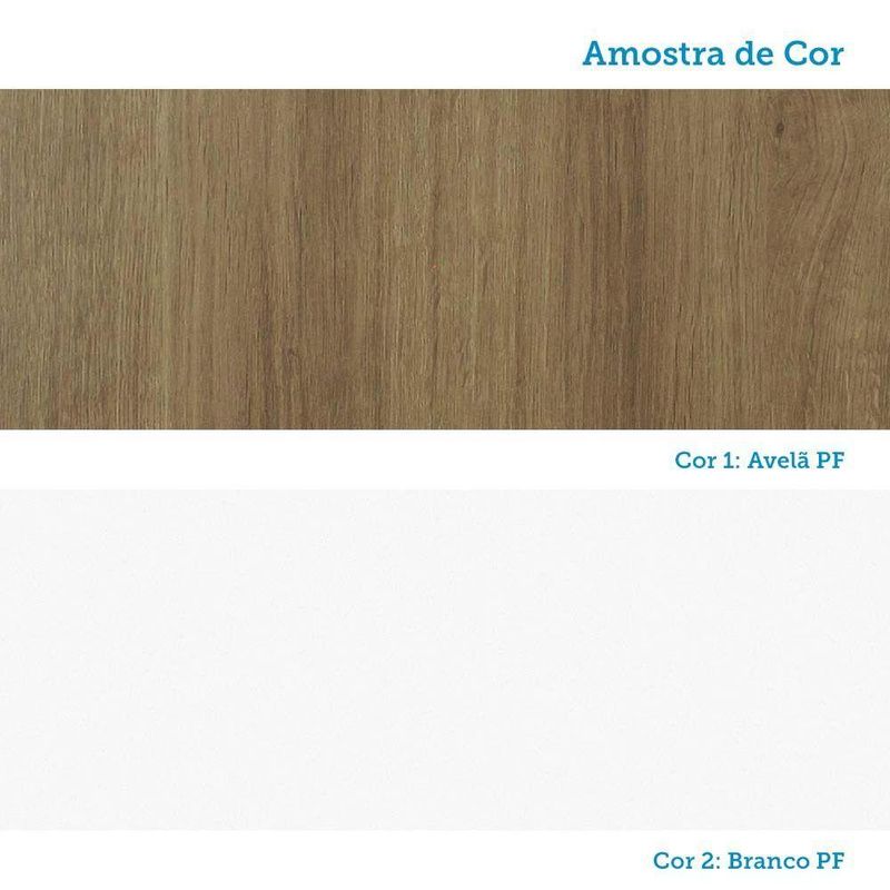 Quarto 7 Portas 5 Gavetas Cab Cs Paris Master Luciane Móveis Avelã Pf-branco Pf