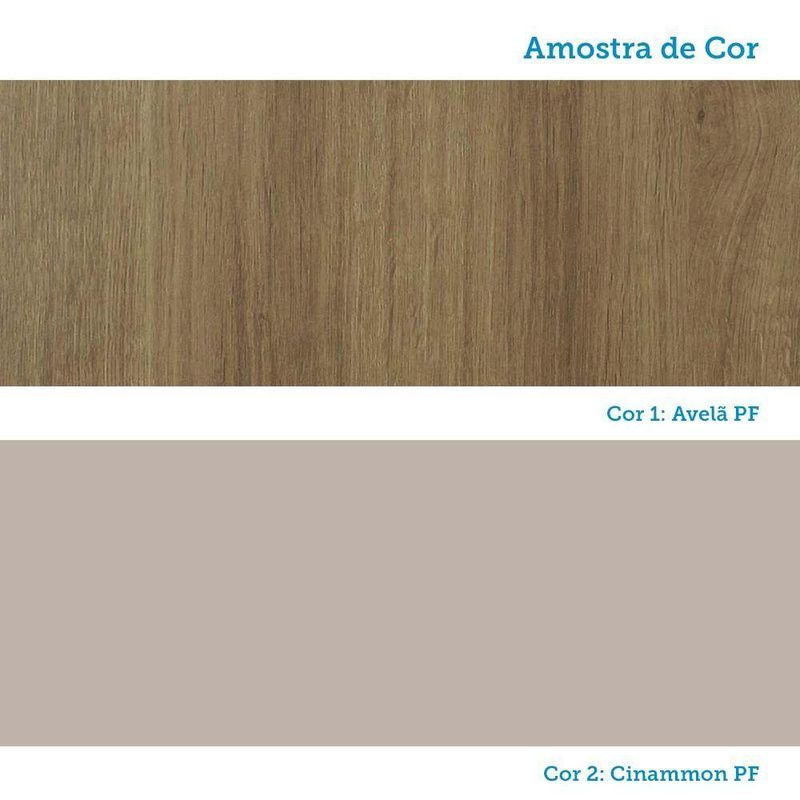 Quarto 7 Portas 5 Gavetas Cab Cs Paris Master Luciane Móveis Avelã Pf-cinammon Pf