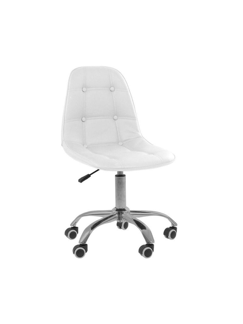 Cadeira Office Eiffel Botonê Ajustável Oficial Girat + Ebook Branco 1