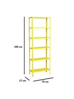 Estante Aço 6 Prateleiras Livros Cozinha Quarto Eaf013