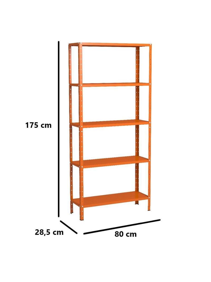 Estante Aço 5 Prateleiras Livros Cozinha Quarto Eaf005