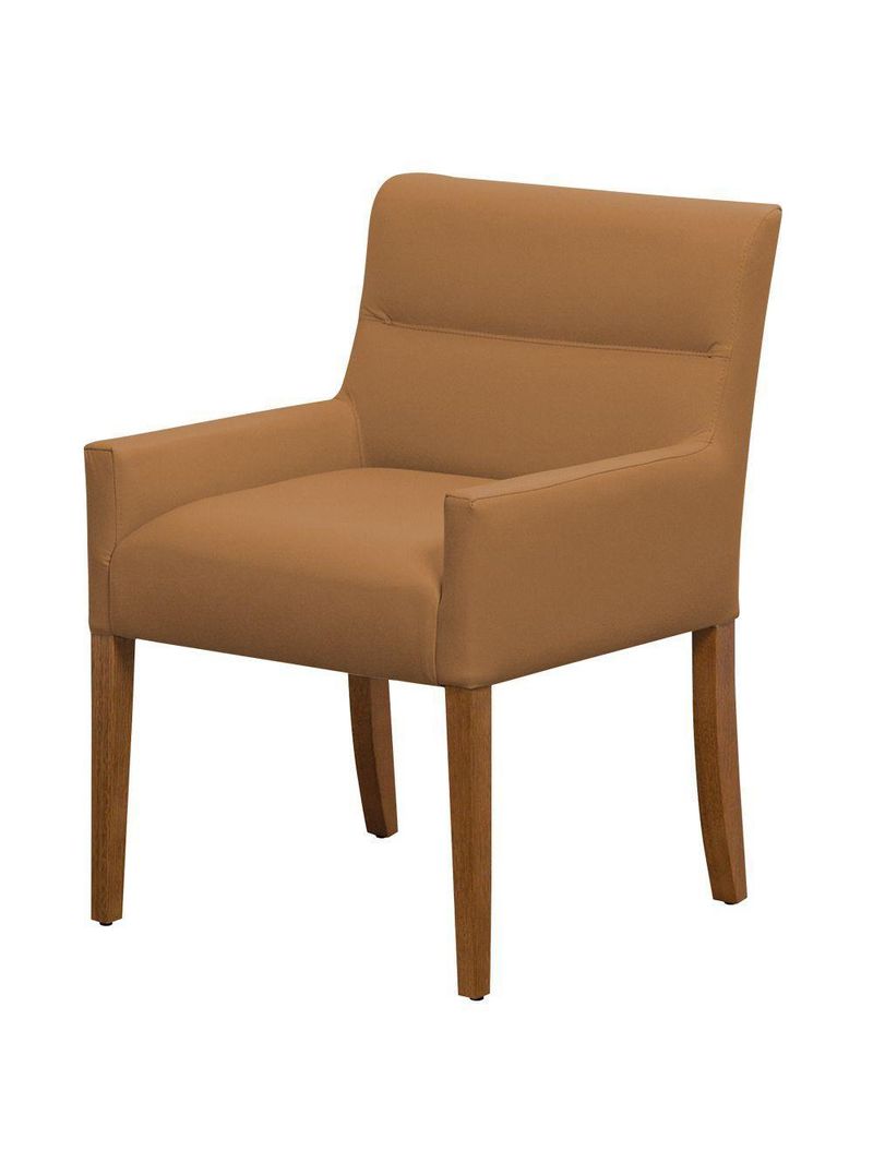 Cadeira Para Mesa De Jantar Angel Base Madeira Corano Caramelo - Nexta Casa