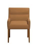 Cadeira Para Mesa De Jantar Angel Base Madeira Corano Caramelo - Nexta Casa