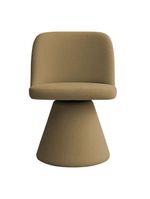 Cadeira De Jantar Liz Base Fixa Bouclé Camel - Nexta Casa