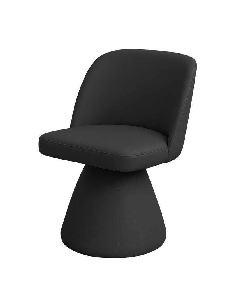 Cadeira De Jantar Liz Base Fixa Corano Preto - Nexta Casa