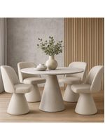 Cadeira De Jantar Liz Base Fixa Corano Off White - Nexta Casa
