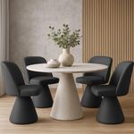 Cadeira De Jantar Liz Base Fixa Corano Preto - Nexta Casa