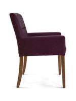 Cadeira Para Sala Angel Base Madeira Veludo Roxo - Nexta Casa