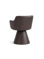 Cadeira De Mesa De Jantar Jade Base Cone Corano Café - Nexta Casa