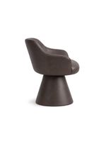 Cadeira De Mesa De Jantar Jade Base Cone Corano Café - Nexta Casa