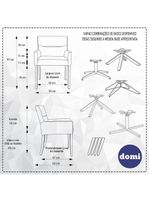 Cadeira Para Sala Angel Giratória Giromad Veludo Rose - Nexta Casa