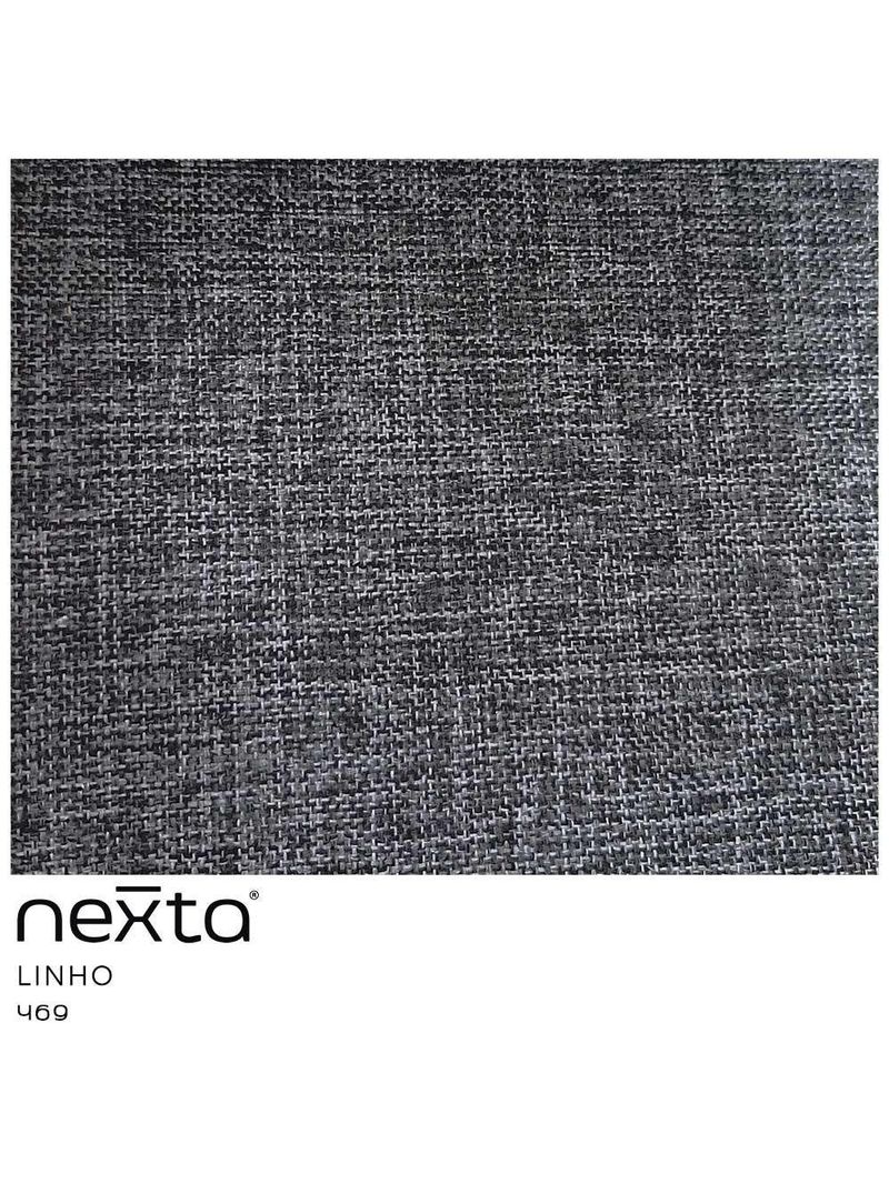 Cadeira De Mesa De Jantar Jade Base Cone Giratória Linho Cinza Escuro - Nexta Casa