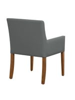 Cadeira Para Mesa De Jantar Angel Base Madeira Corano Cinza - Nexta Casa