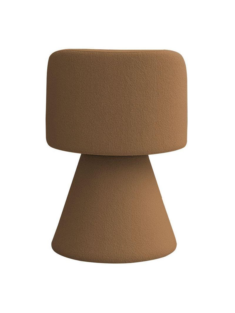 Cadeira De Jantar Giratória Liz Bouclé Terracota - Nexta Casa