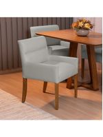 Cadeira Para Mesa De Jantar Angel Base Madeira Corano Fendi - Nexta Casa