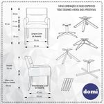 Cadeira Para Sala Angel Giratória Eiffel Preto Veludo Camel - Nexta Casa