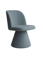 Cadeira De Jantar Liz Base Fixa Bouclé Azul Claro - Nexta Casa