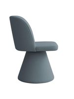 Cadeira De Jantar Liz Base Fixa Bouclé Azul Claro - Nexta Casa