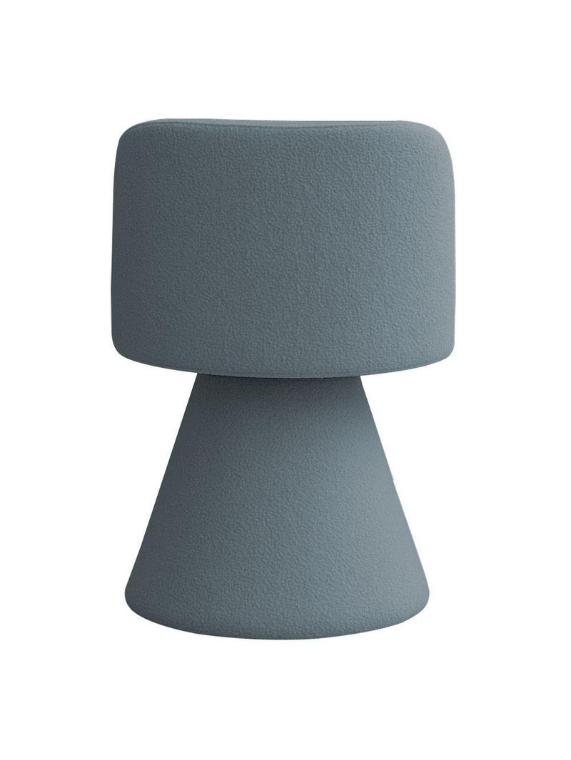 Cadeira De Jantar Liz Base Fixa Bouclé Azul Claro - Nexta Casa