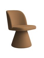 Cadeira De Jantar Liz Base Fixa Bouclé Terracota - Nexta Casa