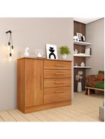 Cômoda Para Quarto Com Sapateira 4 Gavetas - Chicago-cinamomo - Tcil Móveis