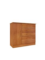 Cômoda Para Quarto Com Sapateira 4 Gavetas - Chicago-cinamomo - Tcil Móveis