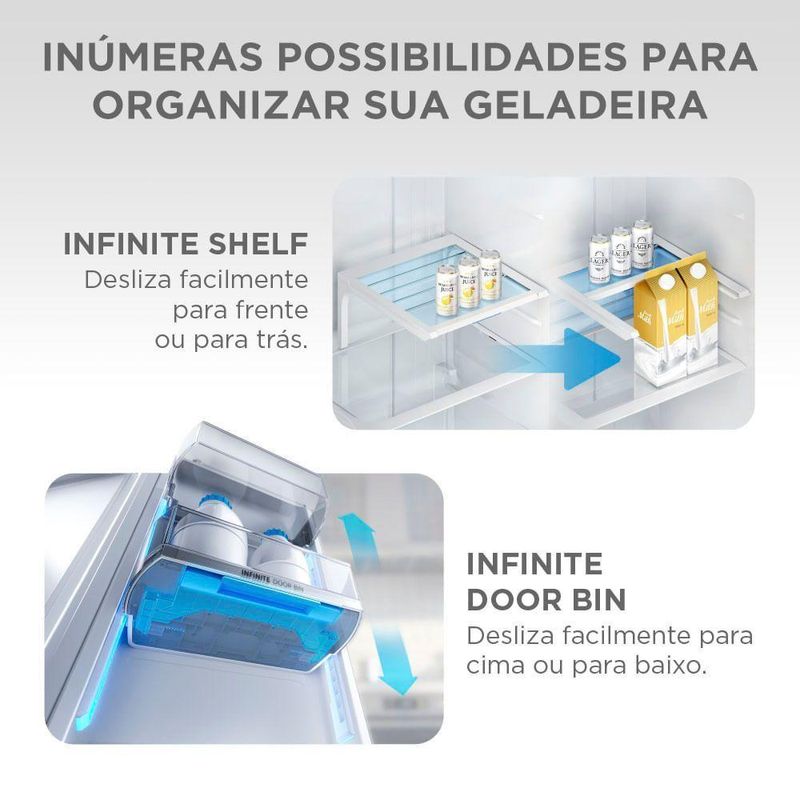 Geladeira Midea Multidoor Frost Free Inverter 672L MDRM905MMD013 Branca Bivolt