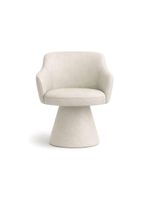 Cadeira De Mesa De Jantar Jade Base Cone Corano Off White - Nexta Casa