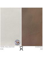 Cadeira De Jantar Mila Aço Ourof Corano Marrom/velosuede Off White - Nexta Casa