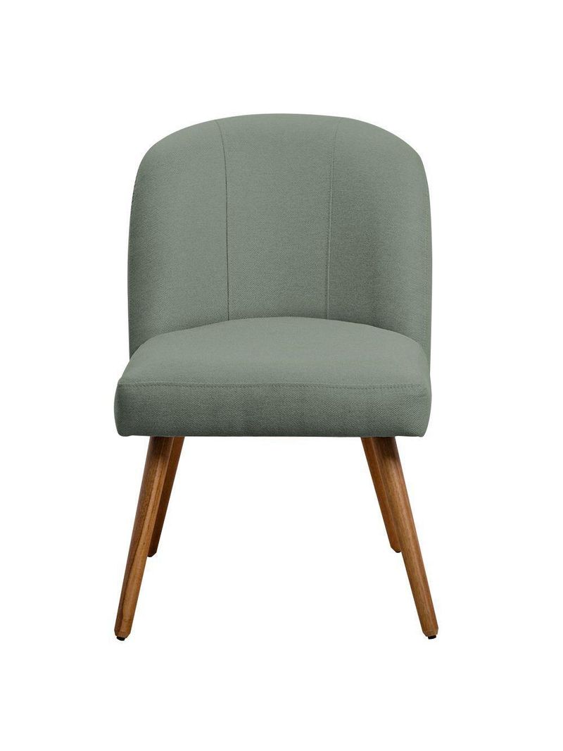 Cadeira De Jantar Cléo Pés Palito Linho Verde - Nexta Casa