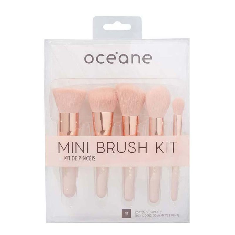 Océane mini brush kit com 5 pincéis