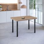 Mesa Estrutura Preta Mp4020-tp805 Tampo 1200x750x45mm Preto/