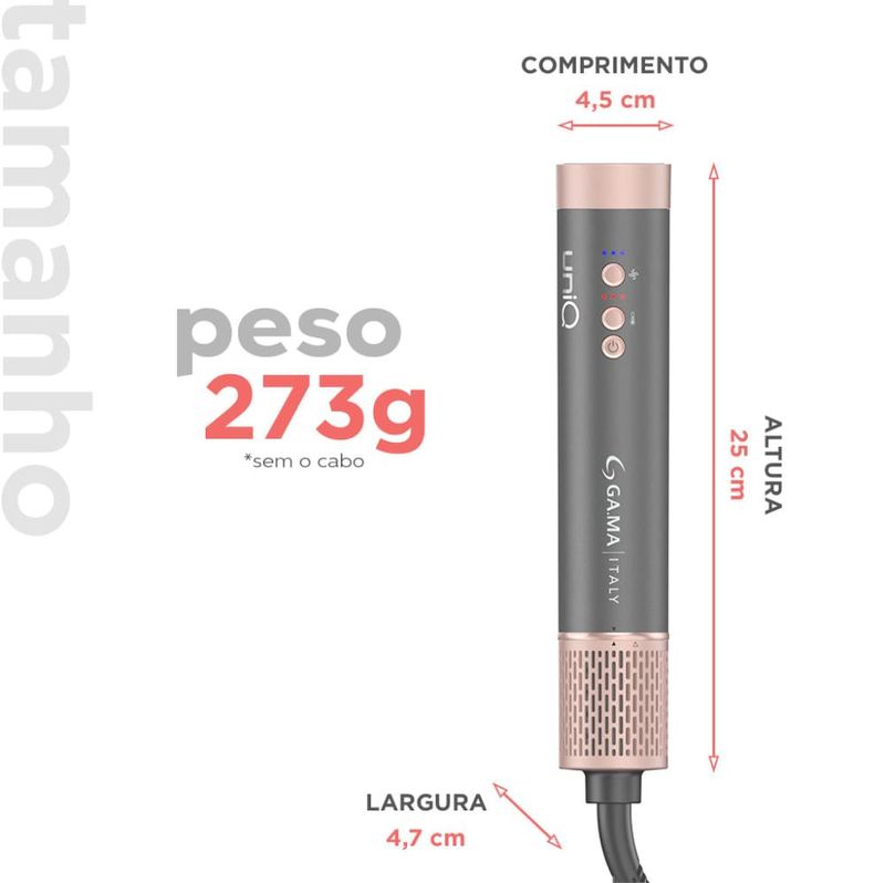 Secador multistyler uniq flow 9 em 1 bivolt