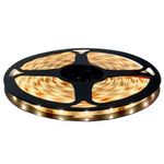 Fita Led Rolo 5m 300 Leds Silicone Iluminação Deação Ilumine Sua Casa Branco Quente