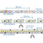 Fita Led Rolo 5m 300 Leds Silicone Iluminação Deação Ilumine Sua Casa Branco Quente