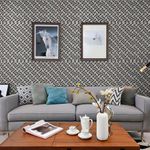 Papel De Parede Adesivo Pvc Estampa Zig Zag - 5 Metros