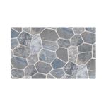 Papel De Parede 5mx45cm Pvc Pedras Cinzas