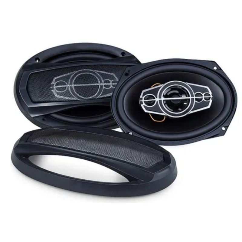 Kit Alto-falantes 6x9 M69pro Jr8 320w Triaxial 4 Ohms Som Automotivo