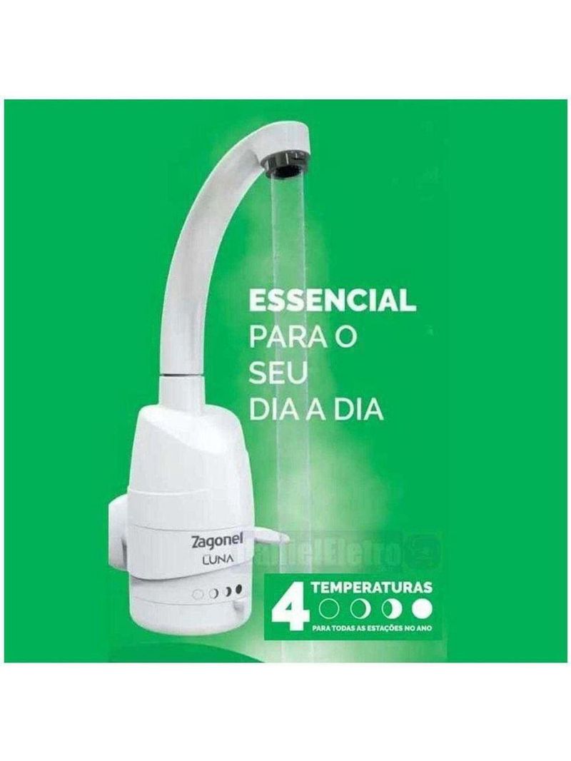 Torneira Elétrica Parede Luna 5500w X 220V Zagonel