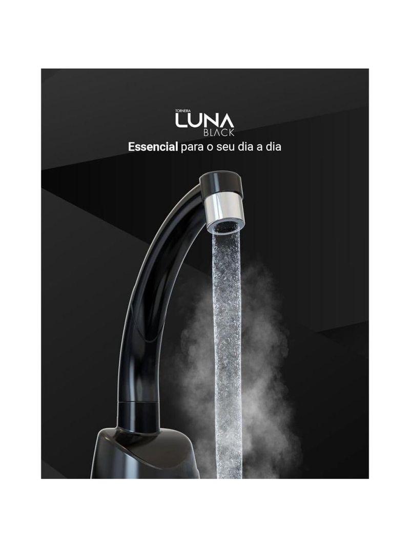 Torneira Multitemperatura Zagonel Luna 4t 5500w 220V Black