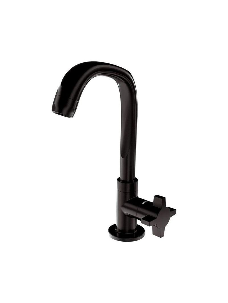 Torneira Lavatório Mesa Fitt Preto 1195 F64 Lorenzetti