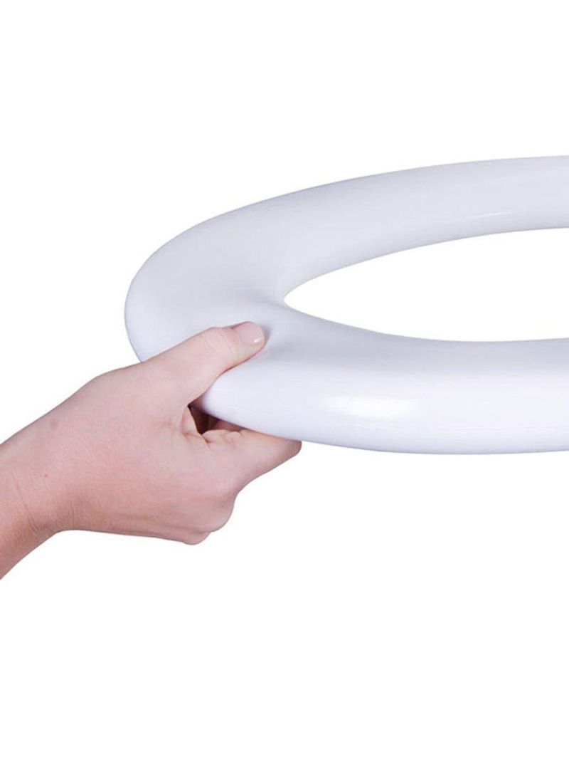 Assento Almofadado Oval Branco